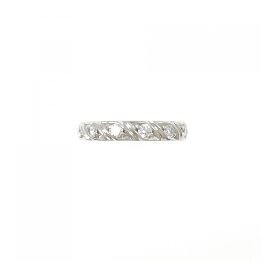 CHAUMET TORSADE RING: Chaumet Torsade Ring Brand: Chaumet Type/Style: Chaumet Ring Material: Platinum950, Main Stone Natural Color: Silver Size: US 4 3/4 Accessories: None Accessories Notice: When purchasing pre-owned