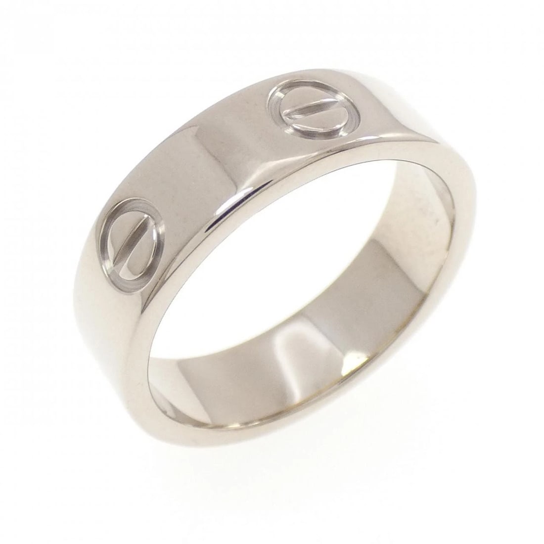 CARTIER LOVE RING: Cartier Love Ring Brand: CARTIER Type/Style: Cartier Ring Material: 750 white gold, Color: White Gold Size: US 6 1/4 Accessories: None Accessories Notice: When purchasing pre-owned goods,