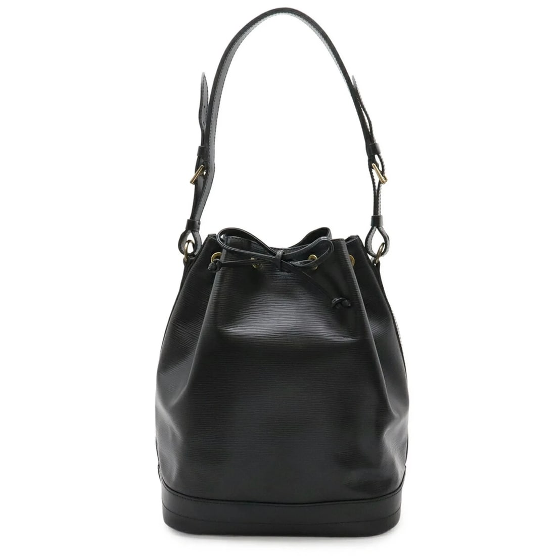 LOUIS VUITTON EPI NOE SHOULDER BAG: Louis Vuitton Epi Noe Shoulder Bag Brand: Louis Vuitton Type/Style: Shoulder bag Material: Epi leather Color: Noir Size: (HxWxD) 34.5cm x 27cm x 19.5cm / 13.58'' x 10.62'' x 7.67'' Accessories: None