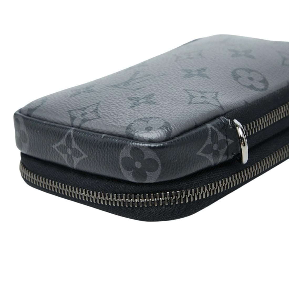 LOUIS VUITTON MONOGRAM ECLIPSE DOUBLE PHONE POUCH HANDBAG - 4