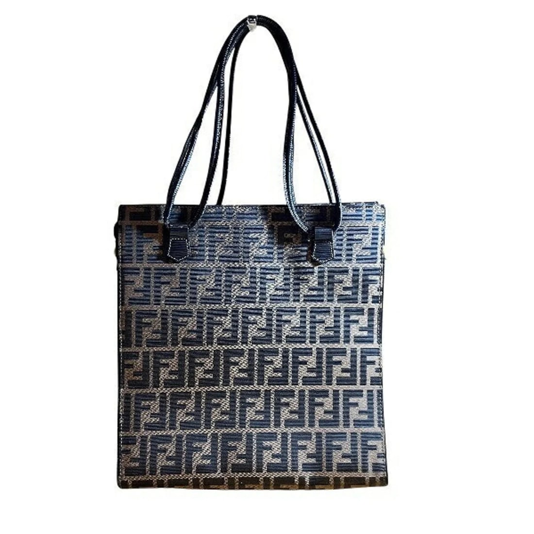 FENDI ZUCCA HANDBAG TOTE BAG SHOULDER BAG: Fendi Zucca handbag, tote bag, shoulder bag Brand: Fendi Type/Style: Handbag, Shoulder bag, Tote bag Material: Canvas , Leather Color: Brown Size: (HxWxD) 32cm x 30cm x 10cm / 12.59'' x 11.81'' x 3.93