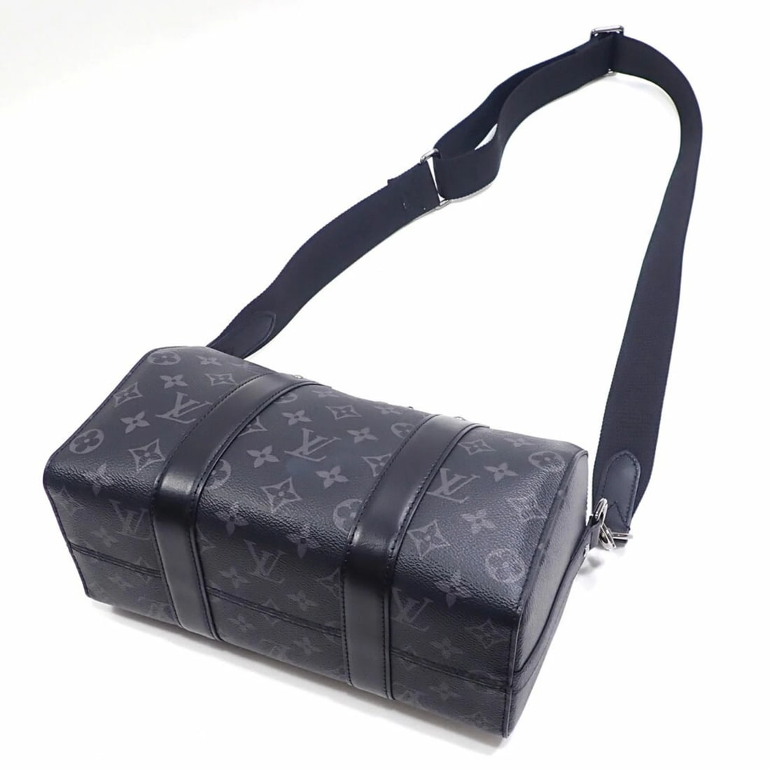 LOUIS VUITTON MONOGRAM ECLIPSE CITY KEEPALL SHOULDER BAG - 2