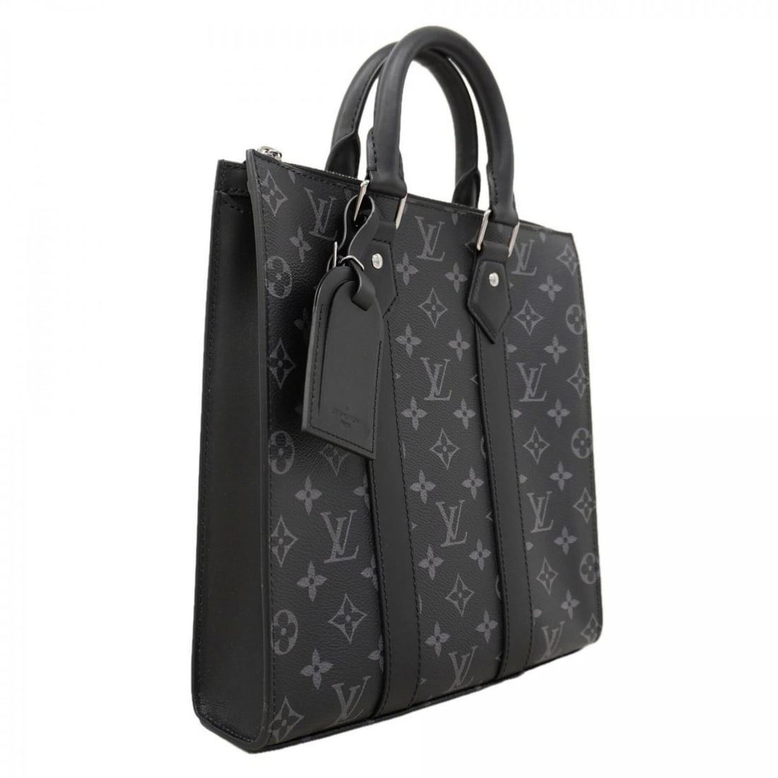 LOUIS VUITTON MONOGRAM ECLIPSE SAC PLACLOTH TOTE BAG - 2