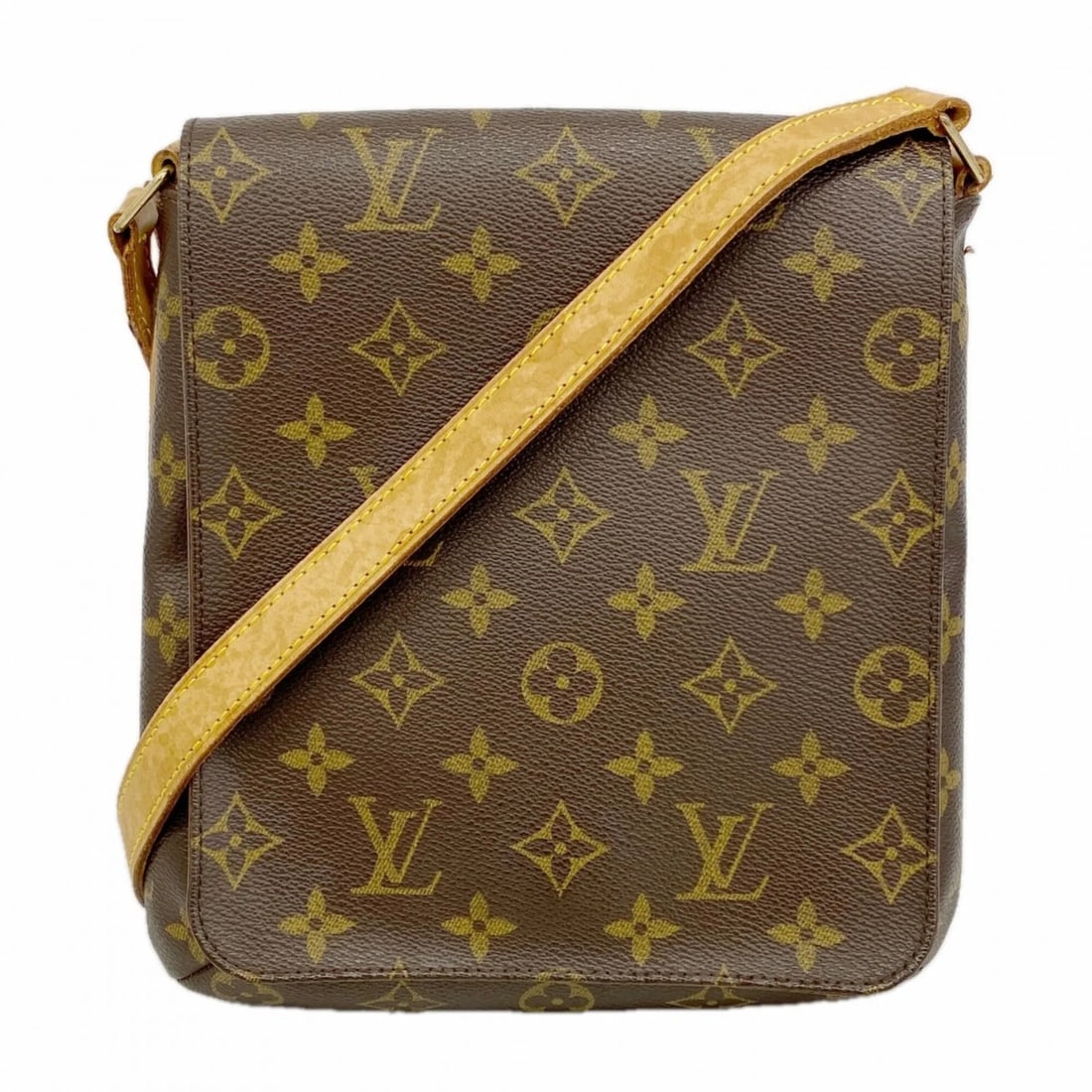 LOUIS VUITTON MONOGRAM MUSETTE SALSA SHOULDER BAG: Louis Vuitton Monogram Musette Salsa Shoulder Bag Brand: Louis Vuitton Type/Style: Shoulder bag Material: None Color: Brown Size: (HxWxD) 24cm x 23cm x 3cm / 9.44'' x 9.05'' x 1.18'' Accessories: