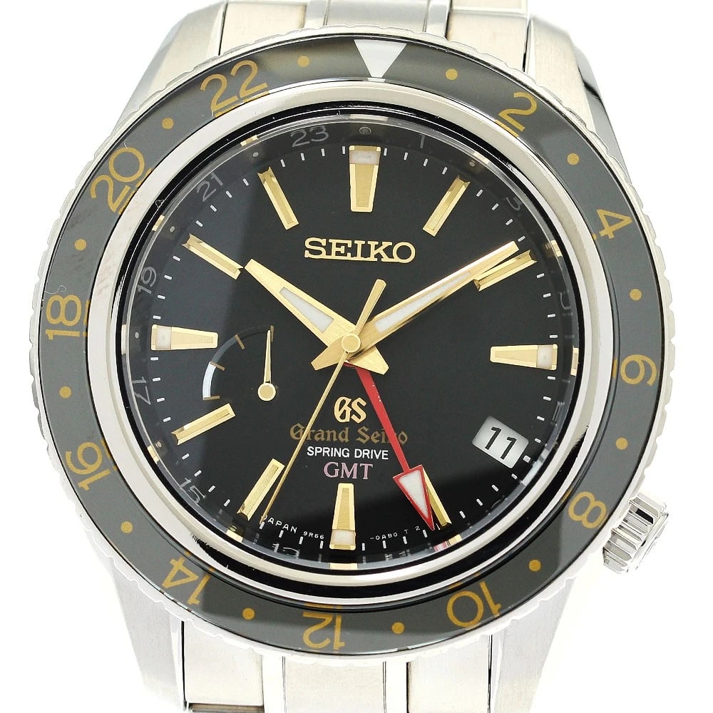 SEIKO GRAND MASTER TITANIUM WATCH: SEIKO Grand Master titanium Watch Brand: SEIKO Type/Style: Wristwatch Material: Band Material titanium, Case Material titanium Color: Case Color Silver Band Color Silver Dial Color black Size: Case si