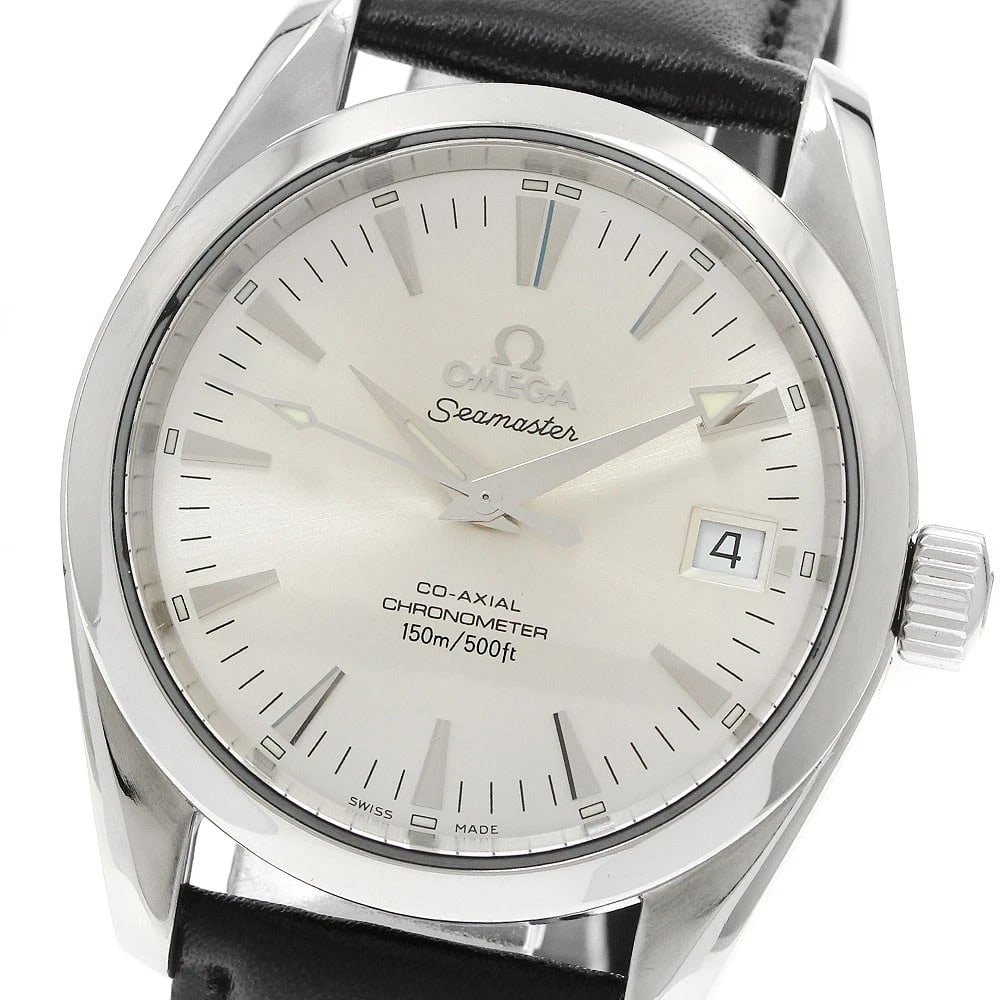 OMEGA SEAMASTER AQUA TERRA COAXIAL SILVER DIAL AUTOMATIC WATCH (1 of 4)
