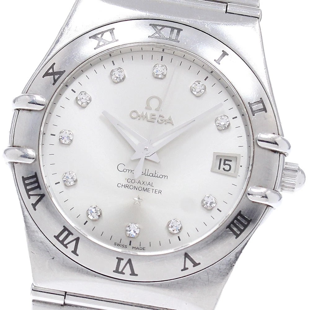 OMEGA CONSTELLATION WATCH: OMEGA Constellation Watch Brand: OMEGA Type/Style: Wristwatch Material: Band Material Stainless Steel, Case Material Stainless Steel Color: Case Color Silver Band Color Silver Dial Color Silver Size: