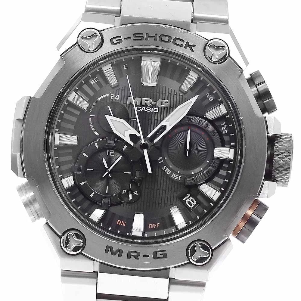CASIO G-SHOCK SOLAR POWERED RADIO WATCH: CASIO G-SHOCK Solar Powered Radio Watch Brand: CASIO Type/Style: Wristwatch Material: Band Material titanium, Case Material titanium Color: Band Color Silver Dial Color black Case Color Silver Size: