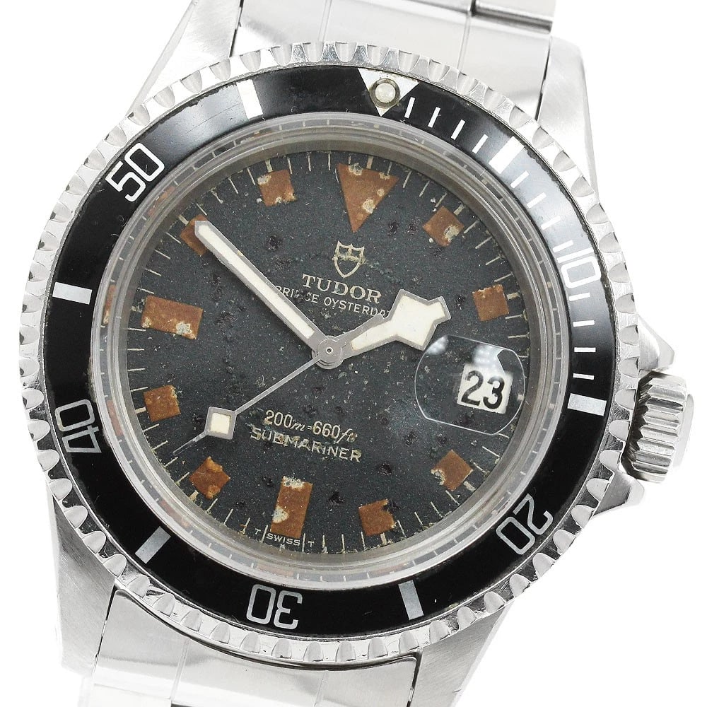 TUDOR SUBMARINER DATE BLACK DIAL AUTOMATIC WATCH (1 of 4)
