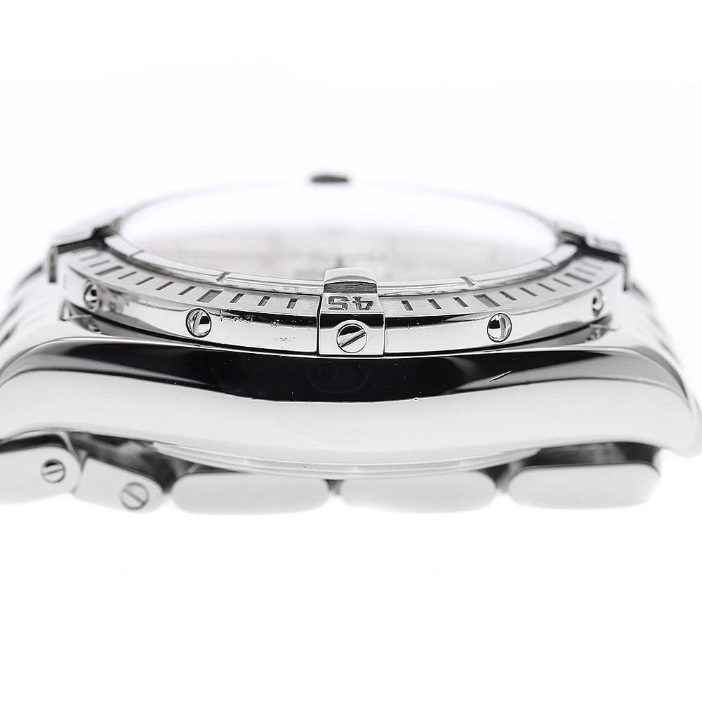 BREITLING CHRONOMEVOLUTION DATE SILVER DIAL AUTOMATIC WATCH - 4