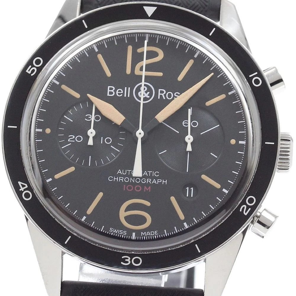 BELL?ROSS OFFICER BLACK WATCH: Bell?Ross Officer Black Watch Brand: Bell?Ross Type/Style: Wristwatch Material: Band Material rubber, Case Material Stainless Steel Color: Case Color Silver Dial Color black Band Color black Size: Cas