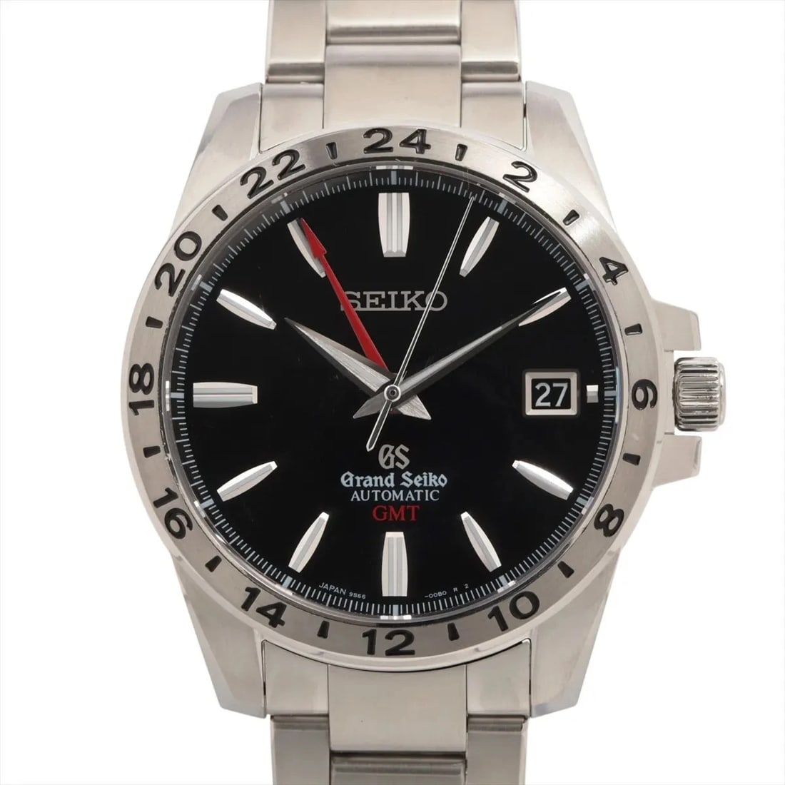 GRAND SEIKO MECHANICAL SS AT BLACK DIAL WATCH: Grand Seiko Mechanical SS AT black dial Watch Brand: Grand Seiko Type/Style: Wristwatch Material: SS Color: Dial Color Black Size: Case:W1.2 x H1.6inch / W39.4 x H46.5 Circumference of Wrist:6.3inch /