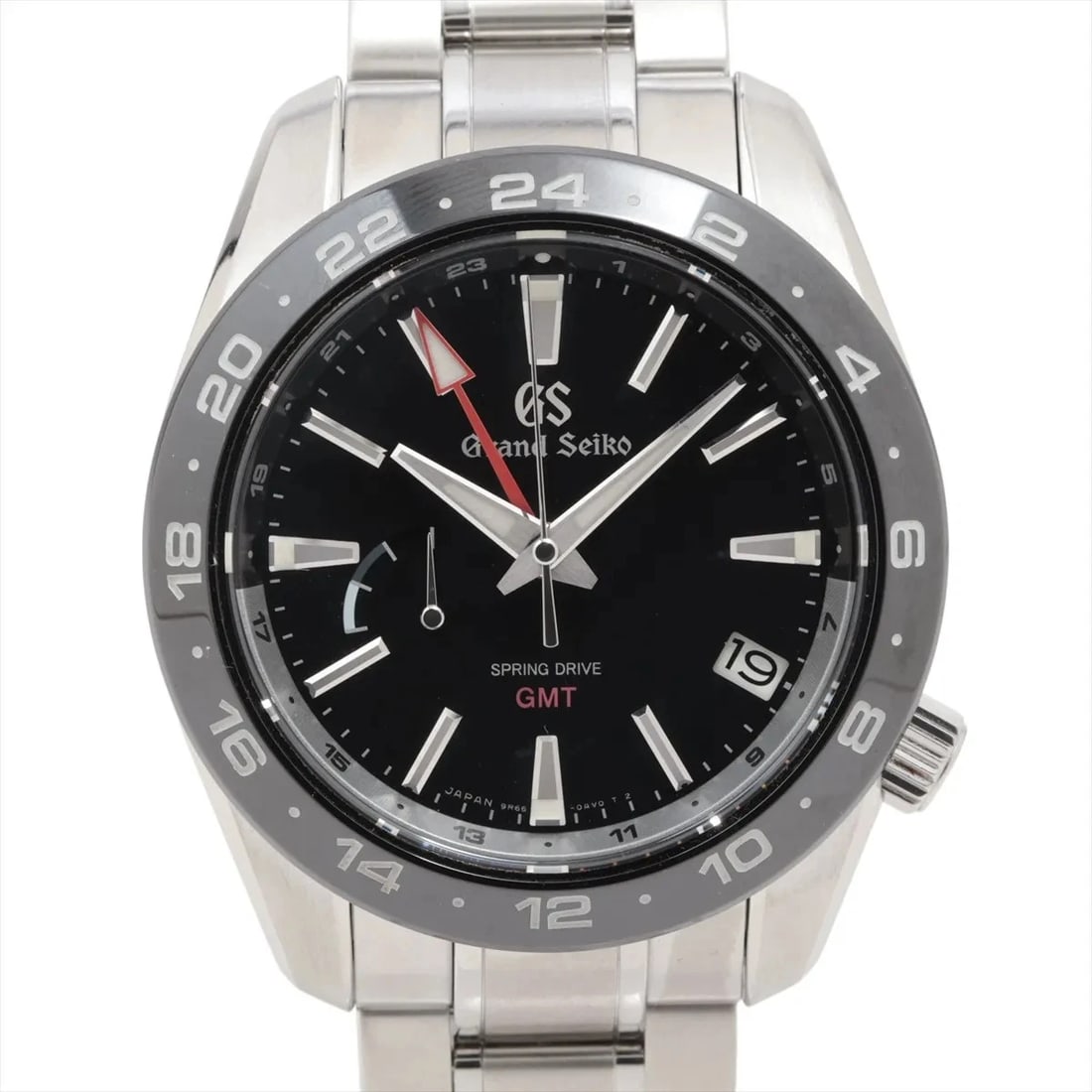 GRAND SEIKO SPORTS COLLECTION SPRING DRIVE GMT WATCH: Grand Seiko Sports collection Spring Drive GMT Watch Brand: Grand Seiko Type/Style: Wristwatch Material: SS Color: Dial Color Black Size: Case:W1.6 x H1.6inch / W40.5 x H40.5 Circumference of Wrist:8.