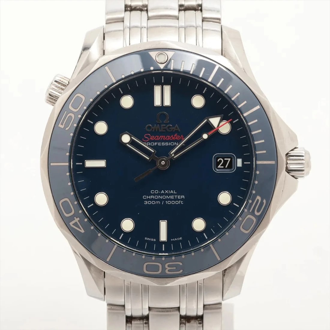OMEGA SEAMASTER PROFESSIONAL DIVER CO-AXIAL CHRONOMETER WATCH: Omega Seamaster Professional Diver Co-Axial Chronometer Watch Brand: Omega Type/Style: Wristwatch Material: SS Color: Dial Color Blue Size: Case:W1.6 x H1.6inch / W41 x H41 Circumference of Wrist:6.3i