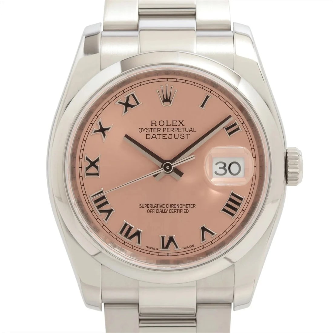 ROLEX DATEJUST 36 SS AT PINK-FACE WATCH: Rolex DATEJUST 36 SS AT Pink-Face Watch Brand: Rolex Type/Style: Wristwatch Material: SS Color: Dial Color Pink Size: Case:W1.2 x H1.2inch / W36 x H36 Circumference of Wrist:7.3inch / 18.5 Accesso