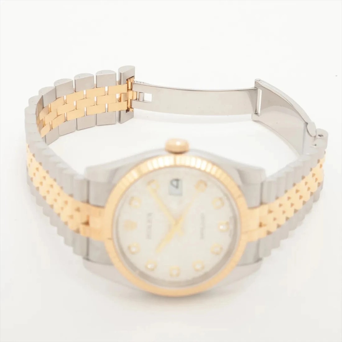 ROLEX DATEJUST SILVER ENGRAVED COMPUTER DIAL WATCH - 2