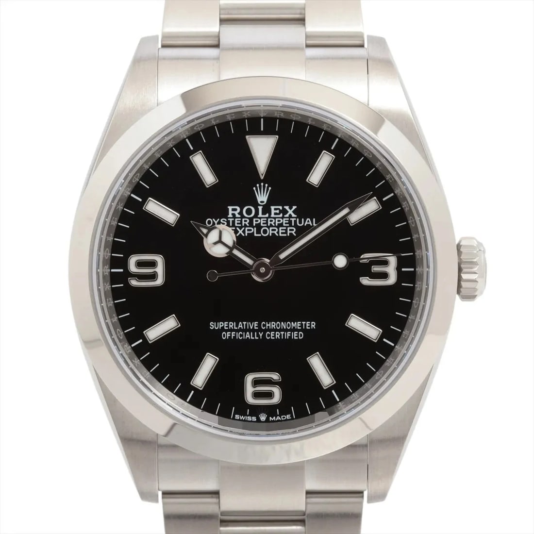 ROLEX EXPLORER 36 SS AT BLACK DIAL WATCH: Rolex EXPLORER 36 SS AT black dial Watch Brand: Rolex Type/Style: Wristwatch Material: SS Color: Dial Color Black Size: Case:W1.2 x H1.2inch / W36 x H36 Circumference of Wrist:6.7inch / 17 Accesso
