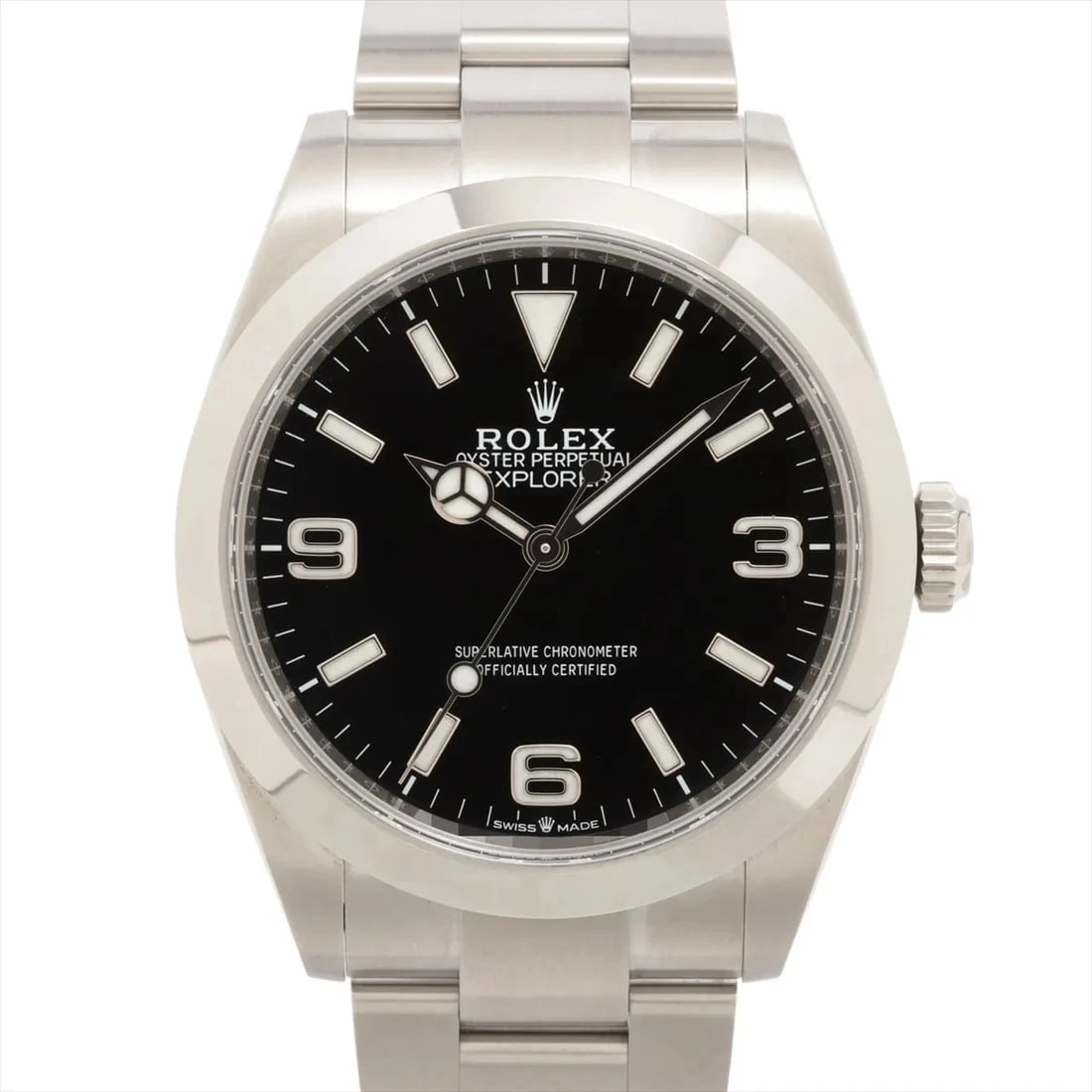 ROLEX EXPLORER SS AT BLACK DIAL WATCH (1 of 3)