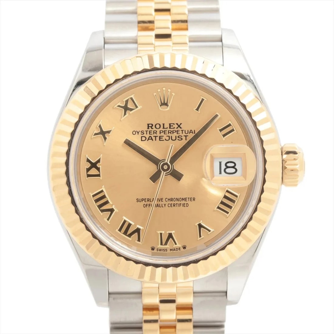 ROLEX LADY DATEJUST CHAMPAGNE-FACE WATCH: Rolex Lady Datejust Champagne-Face Watch Brand: Rolex Type/Style: Wristwatch Material: SS?YG Color: Dial Color Champagne Size: Case:W0.8 x H0.8inch / W28 x H28 Circumference of Wrist:6.3inch / 16