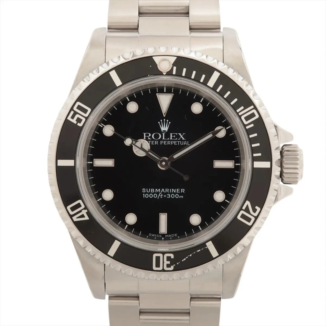 ROLEX SUBMARINER SS AT BLACK DIAL WATCH (1 of 2)