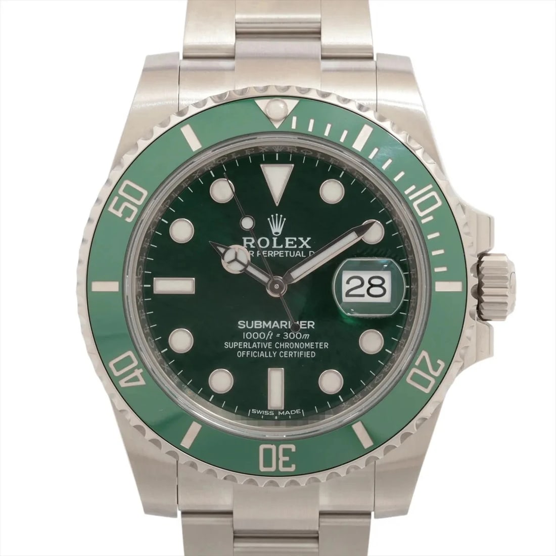 ROLEX SUBMARINER DATE SS AT GREEN-FACE WATCH (1 of 4)