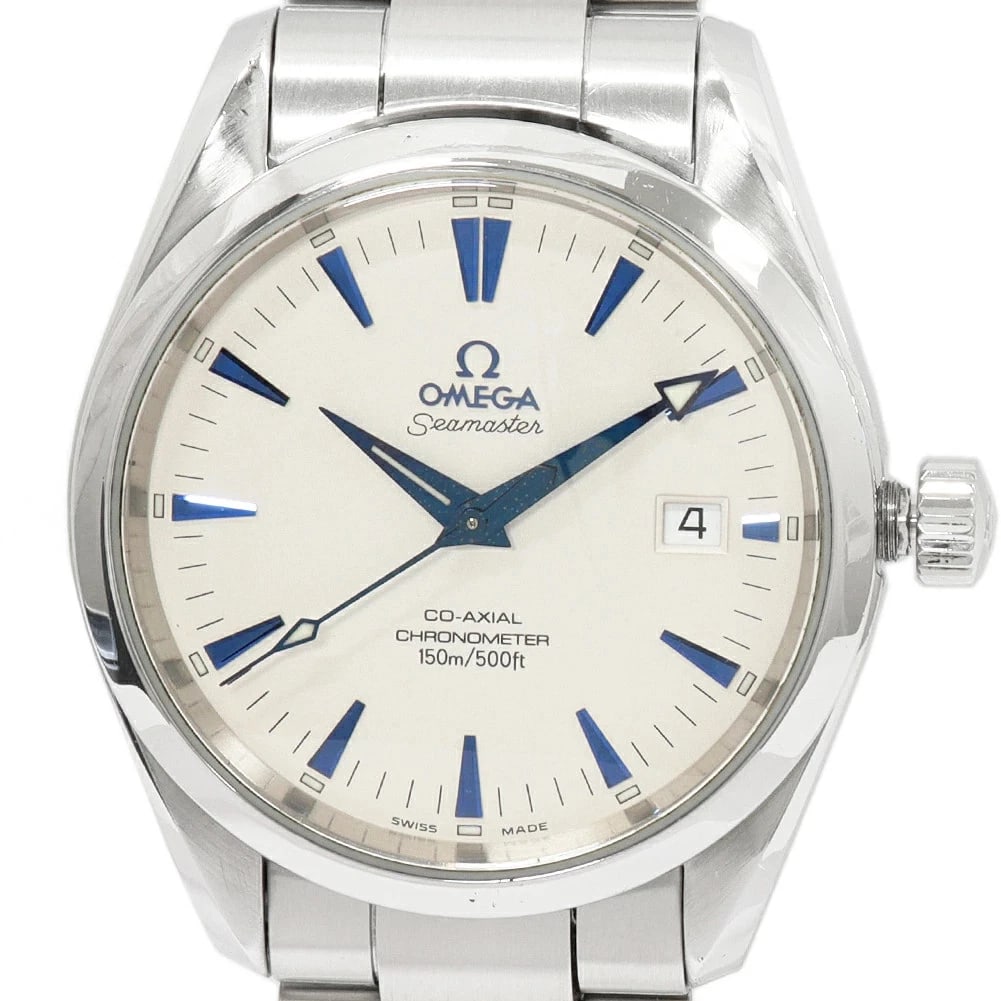 OMEGA SEAMASTER AQUA TERRA WATCH AUTOMATIC WATCH: Omega Seamaster Aqua Terra Watch Automatic Watch Brand: OMEGA Type/Style: Wristwatch Material: Case material SS (stainless steel) Belt material SS (stainless steel) Color: Dial Color silver Size: Case