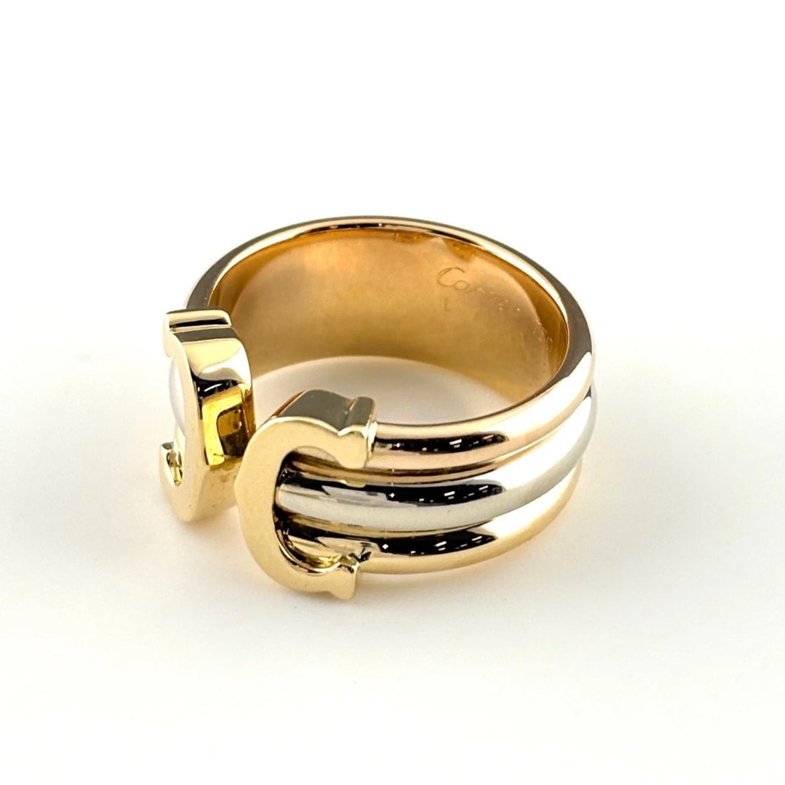 CARTIER THREE-COLOR RING: CARTIER Three-color Ring Brand: CARTIER Type/Style: Ring Material: 18K YG WG PG Color: YG WG PG Size: US 6.5 to 7 Accessories: None Accessories Notice: When purchasing pre-owned goods, please refer
