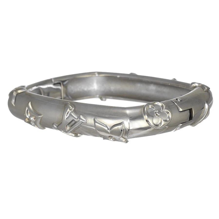 LOUIS VUITTON BRASS SILVER BRACELET (1 of 2)