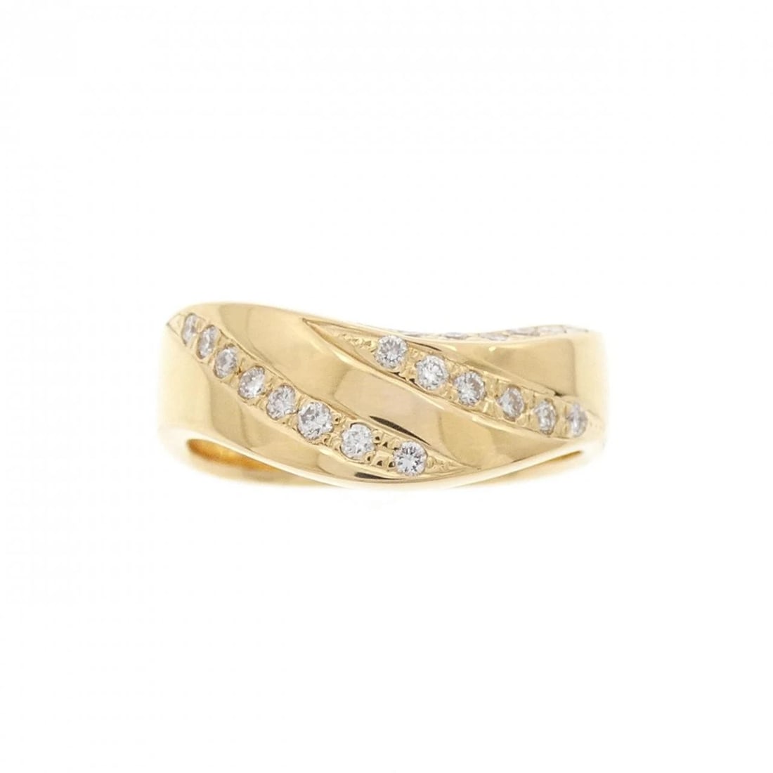 K18YG DIAMOND RING - 2