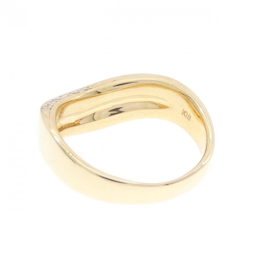 K18YG DIAMOND RING - 3