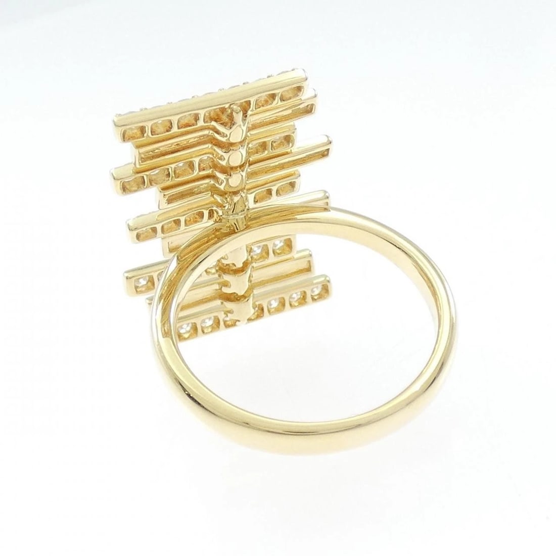 K18YG DIAMOND RING - 3