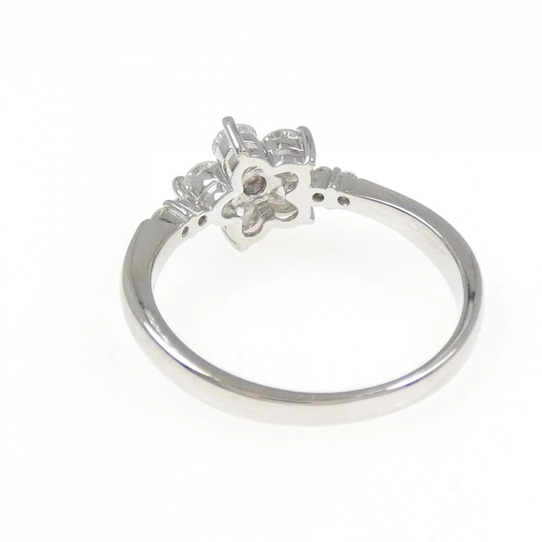 PT900 FLOWER DIAMOND RING - 2
