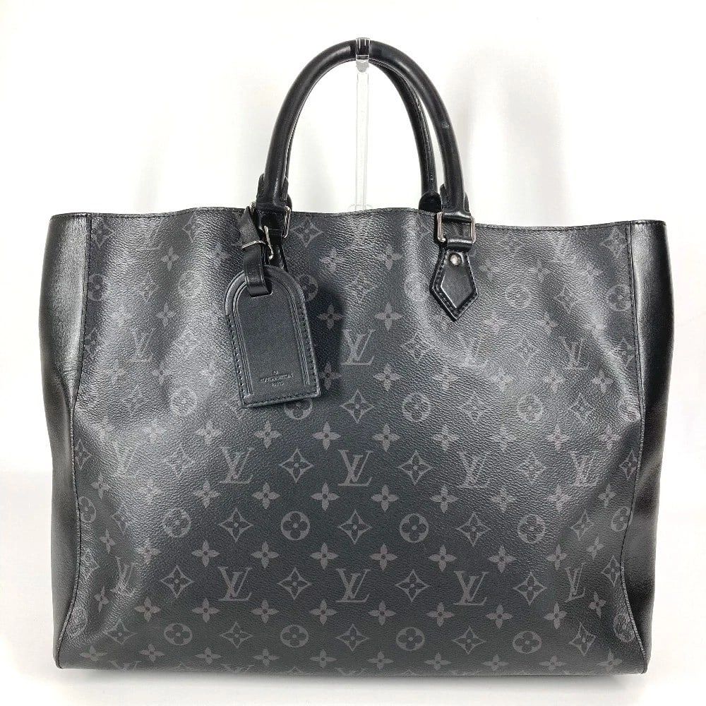 LOUIS VUITTON MONOGRAMECLIPSE GRAND SAC BAG: LOUIS VUITTON MonogramEclipse grand sac Bag Brand: LOUIS VUITTON Type/Style: Tote Bag Material: MonogramEclipseCanvas Color: Black Size: W16.1?H12.2?D5.1inch / W41cm?H31cm?D13cm Handle: 14.6inch / 37c