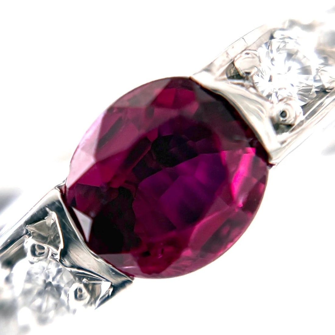 RUBY DESIGN RING PLATINUM RING - 2
