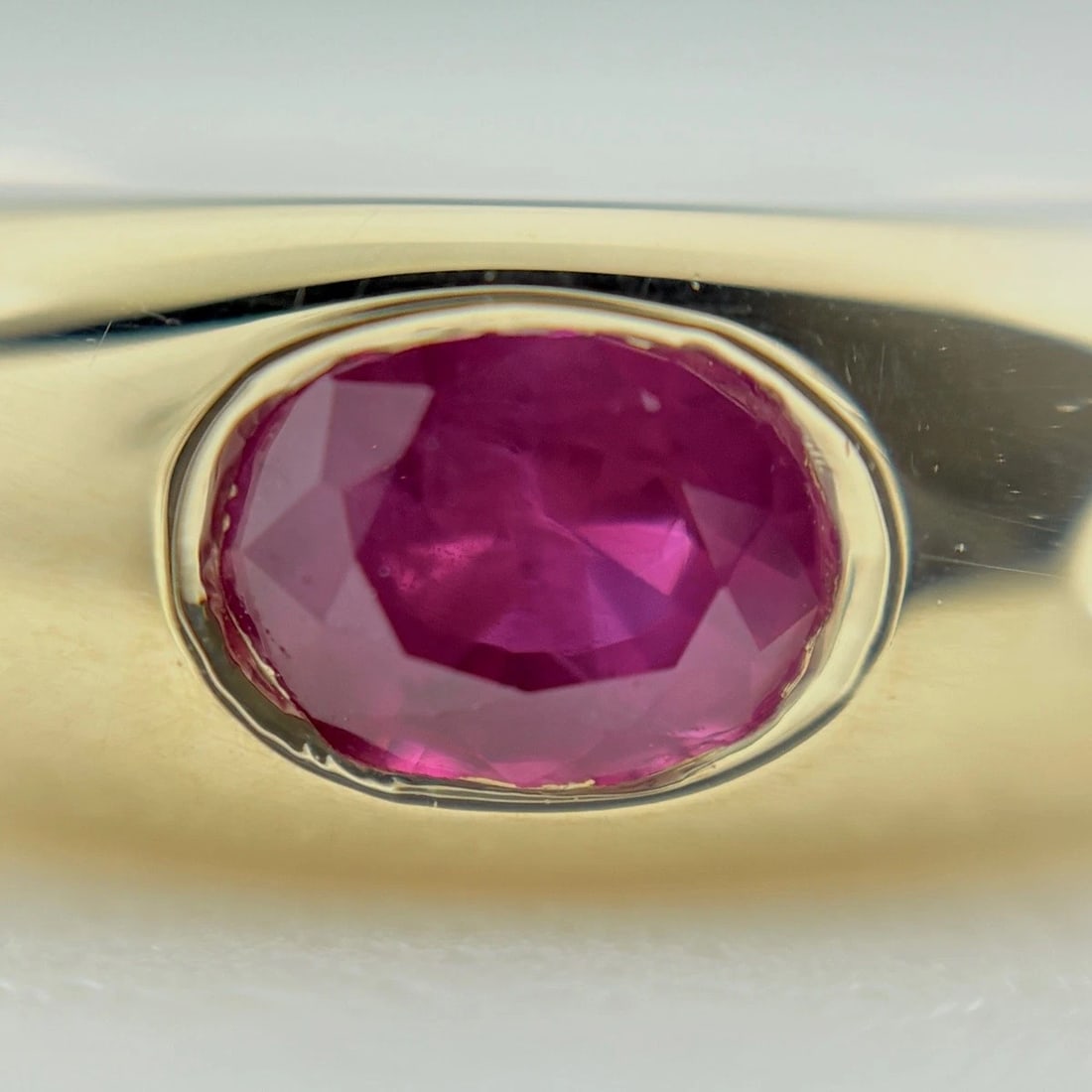 RUBY DESIGN YELLOWGOLD RING - 2