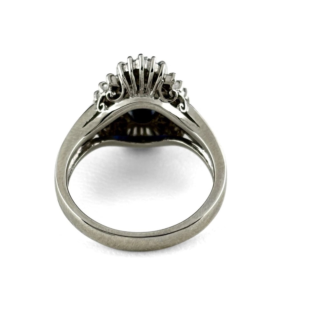 SAPPHIRE DESIGN RING PLATINUM - 3