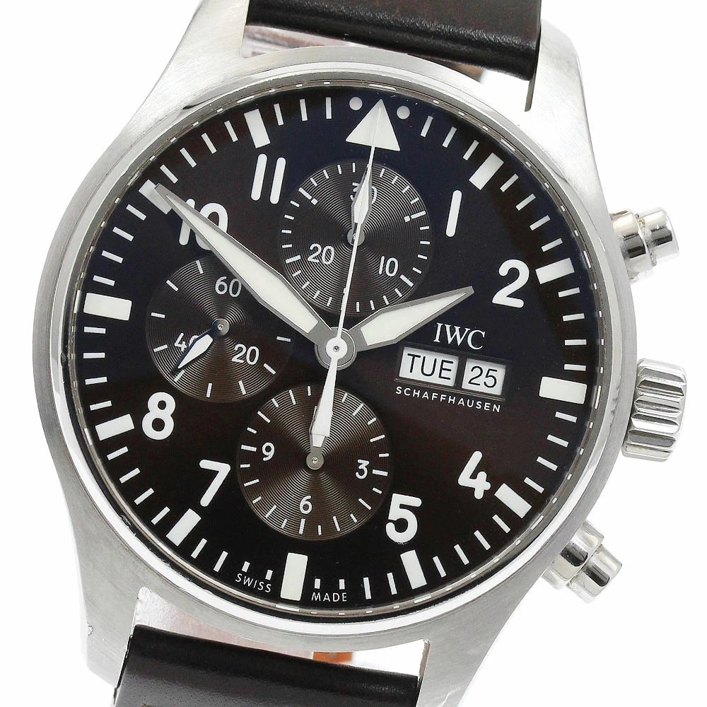 IWC WATCH SCHAFFHAUSEN CHRONOGRAPH AUTOMATIC WATCH: Iwc Watch Schaffhausen Chronograph Automatic Watch Brand: IWC Type/Style: Wristwatch Material: SS Color: None Size: Case size: 43mm Wrist size: Approx. 20cm Accessories: None Accessories N