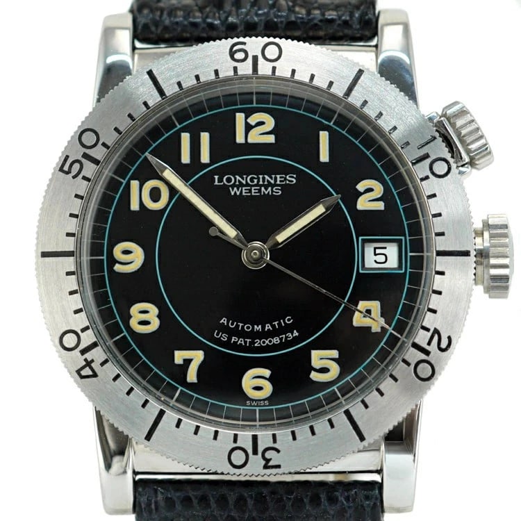 LONGINES WATCH WEEMS STAINLESS STEEL BLACK DIAL WATCH: Longines Watch Weems Stainless Steel Black Dial Watch Brand: LONGINES Type/Style: Wristwatch Material: SS Color: BLACK DIAL Size: Case size: 35mm Wrist size: 19.5mm Accessories: None Accessories