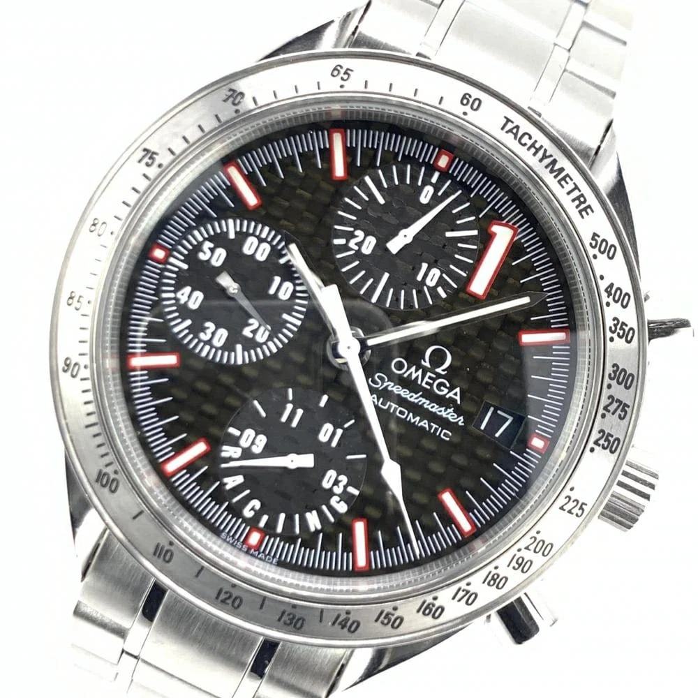 OMEGA WATCH SPEEDMASTER RACING MICHAEL SCHUMACHER WATCH: Omega Watch Speedmaster Racing Michael Schumacher Watch Brand: OMEGA Type/Style: Wristwatch Material: SS Color: None Size: Case size: 39mm Wrist size: 19.5cm Accessories: None Accessories Notice: