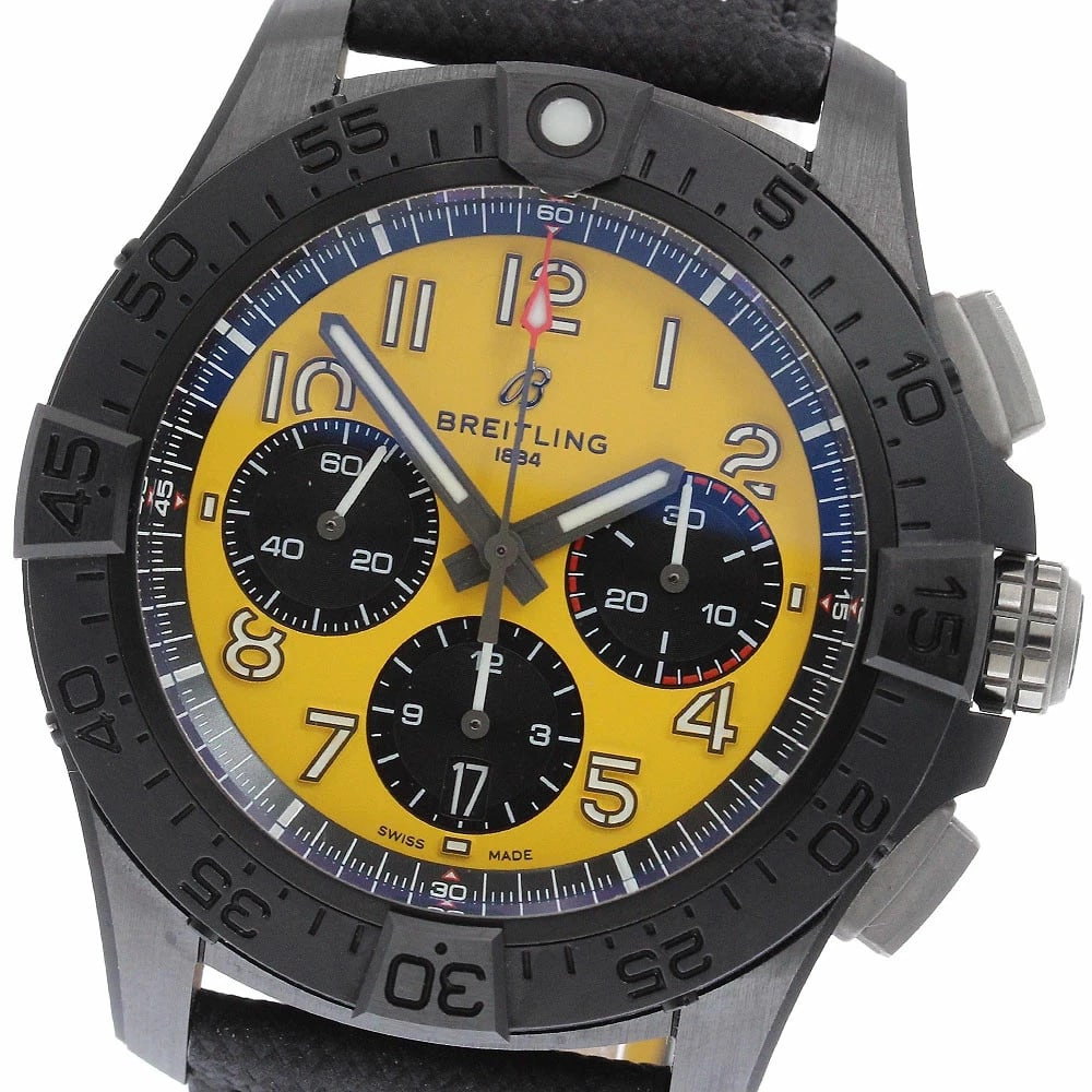 BREITLING WATCH AVENGER CHRONOGRAPH NIGHT MISSION WATCH: Breitling Watch Avenger Chronograph Night Mission Watch Brand: BREITLING Type/Style: Wristwatch Material: Ceramic/Titanium Color: None Size: Case size: 44mm Wrist size: Approx. 19.5cm Accessories: