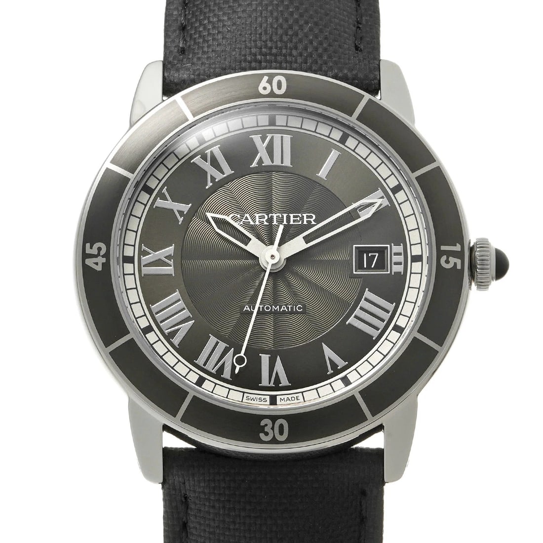 CARTIER WATCH RONDE AUTOMATIC DATE GRAY WATCH - 2