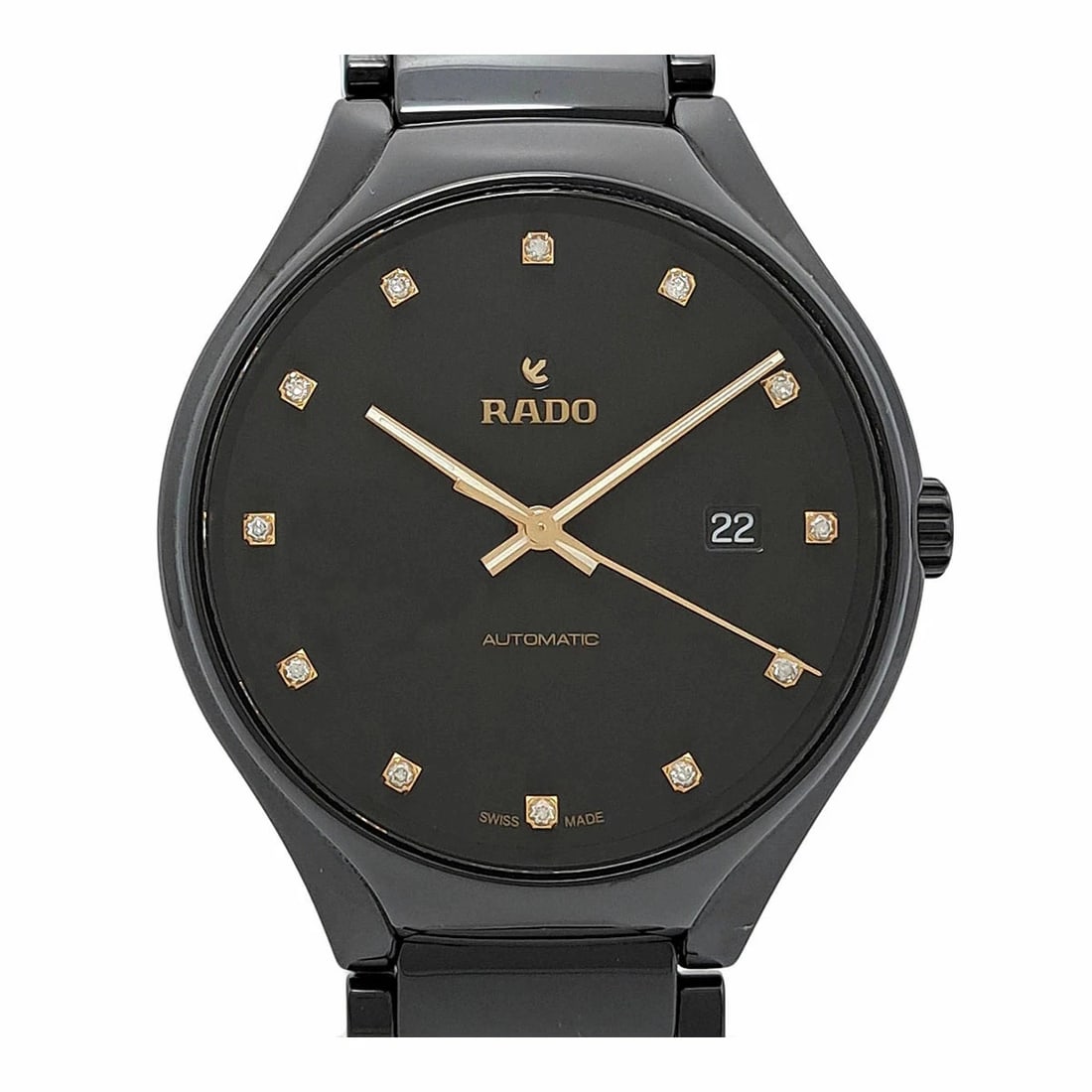 RADO TRUE DIAMOND AUTOMATIC WATCH CERAMIC BLACK WATCH (1 of 2)
