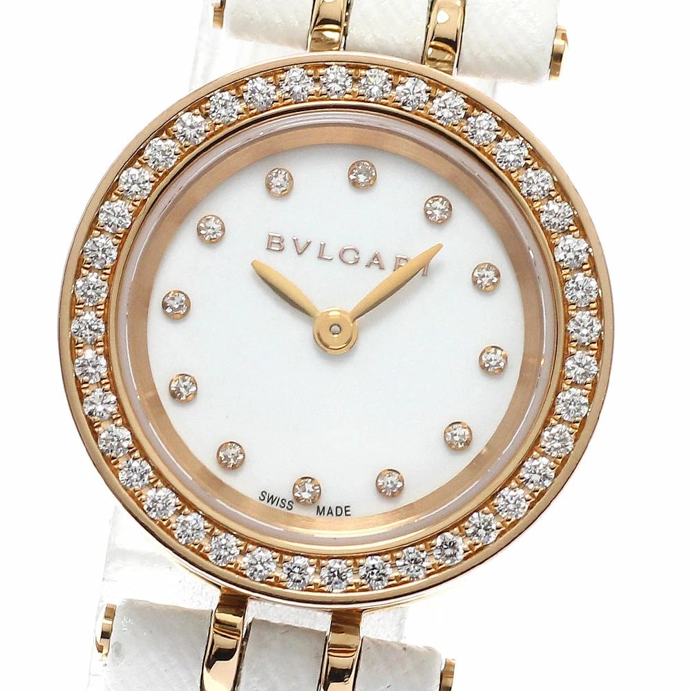BVLGARI WATCH B-ZERO1 DIAMOND BEZEL QUARTZ WATCH: Bvlgari Watch B-Zero1 Diamond Bezel Quartz Watch Brand: BVLGARI Type/Style: Wristwatch Material: Stainless steel/18K gold (K18PG) Color: None Size: Case size: 23mm Wrist size: Approx. 16.5cm Acces