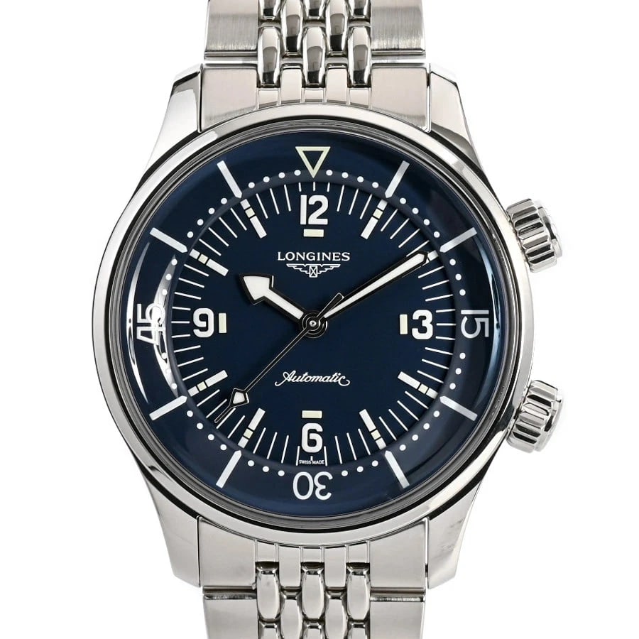 LONGINES WATCH LEGEND DIVER AUTOMATIC BLUE STAINLESS STEEL WATCH: Longines Watch Legend Diver Automatic Blue Stainless Steel Watch Brand: LONGINES Type/Style: Wristwatch Material: SS Color: BLUE Size: Case size: 39mm Wrist size: Approx. 20cm Accessories: None