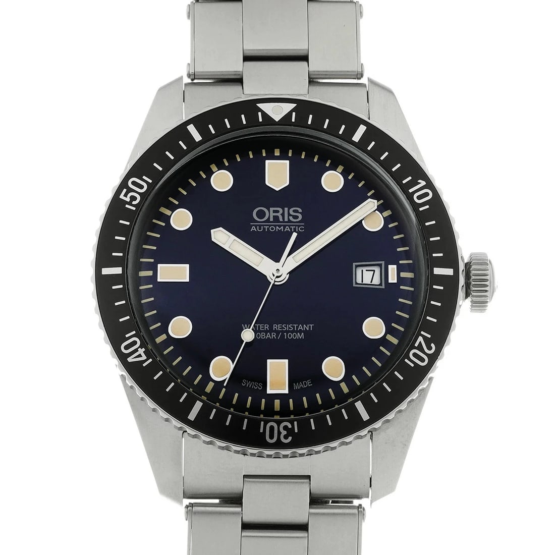 ORIS WATCH DIVERS AUTOMATIC DATE BLUE DIAL WATCH - 2