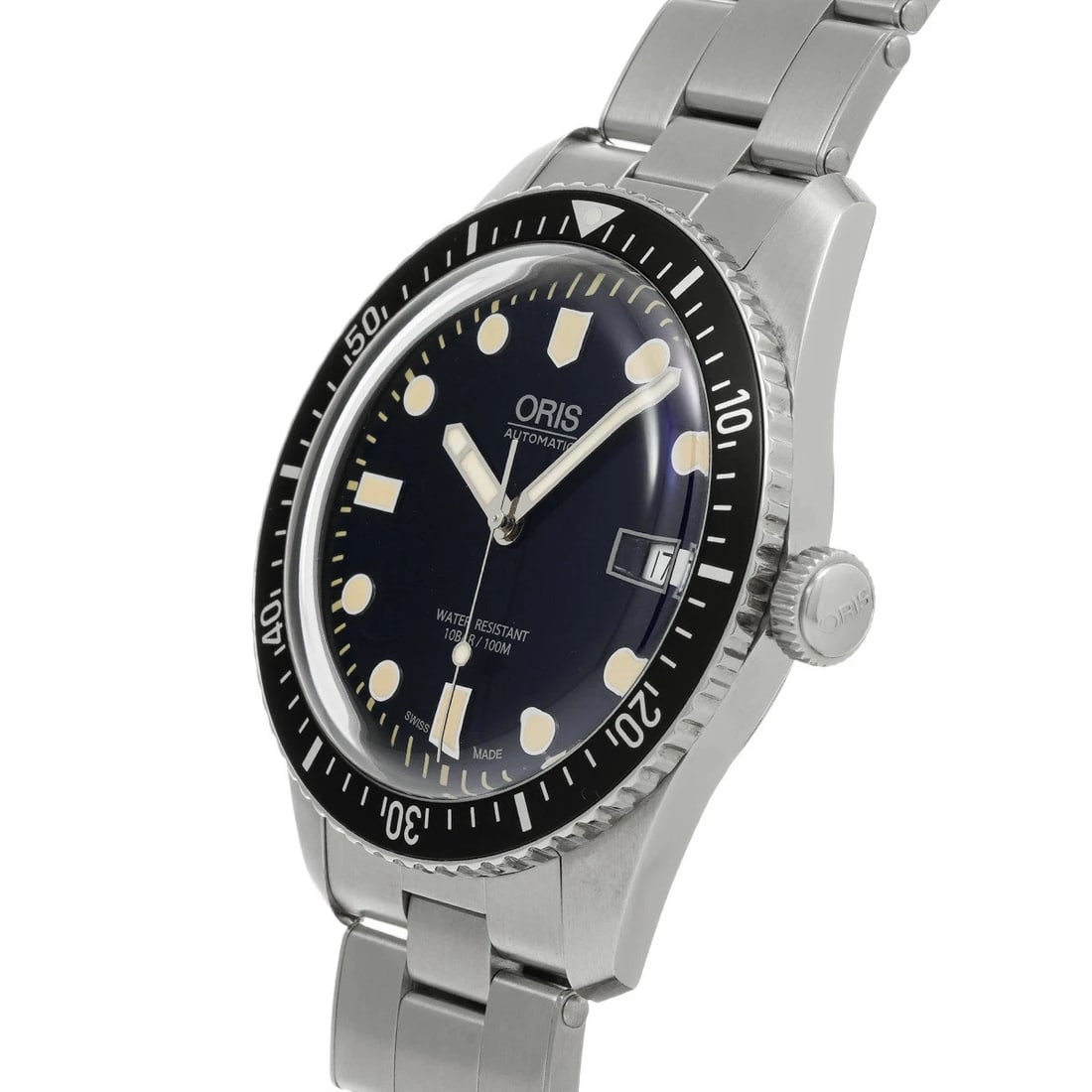 ORIS WATCH DIVERS AUTOMATIC DATE BLUE DIAL WATCH - 3
