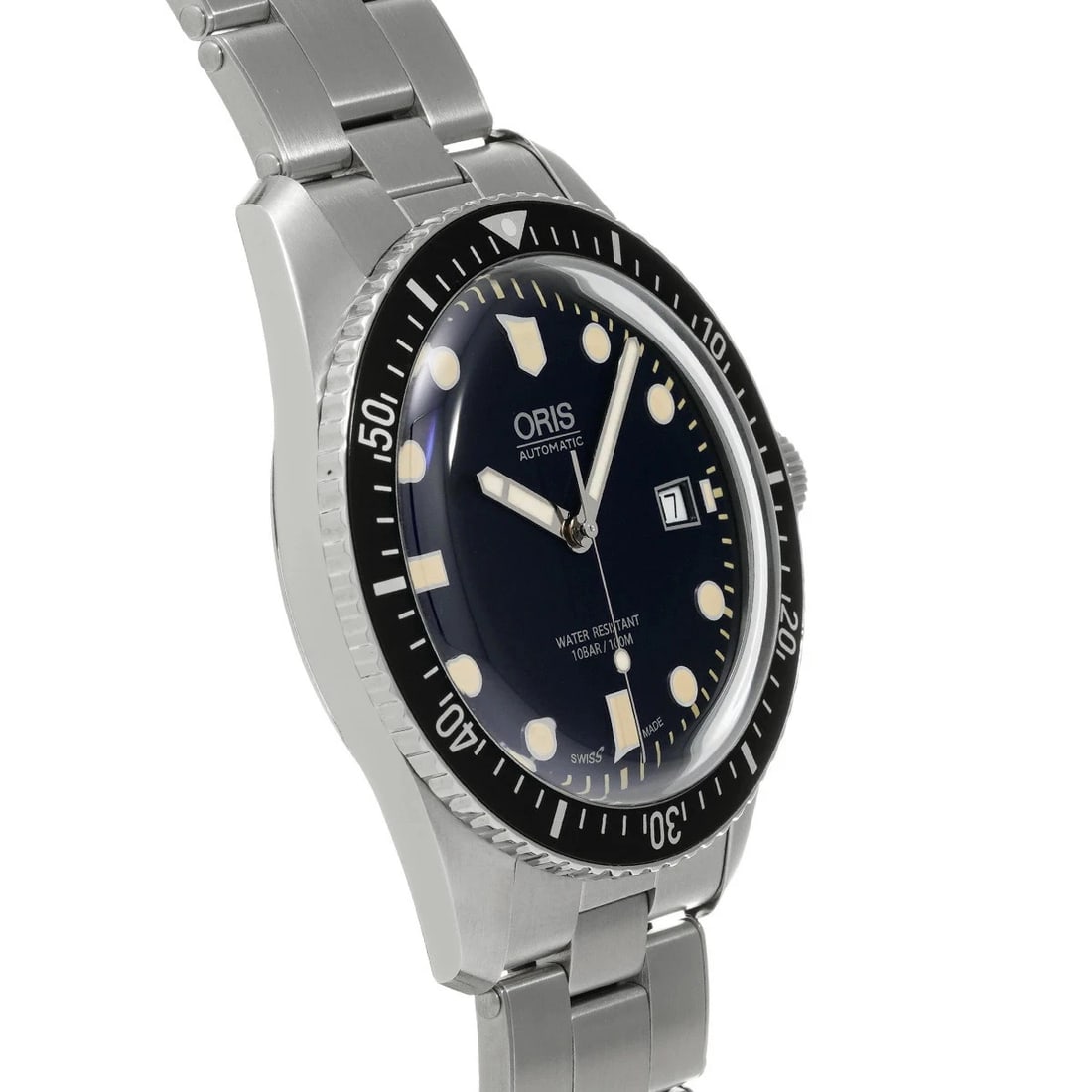 ORIS WATCH DIVERS AUTOMATIC DATE BLUE DIAL WATCH - 4