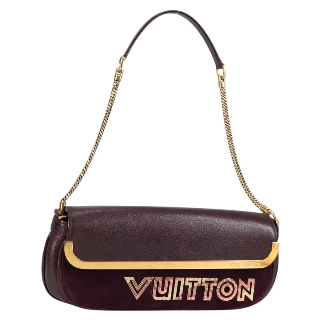 LOUIS VUITTON 2011S/S AVANT GARDE POCHETTE BAG LEATHER: LOUIS VUITTON 2011S/S Avant Garde Pochette Bag Leather Brand: LOUIS VUITTON Type/Style: Shoulder Bag Material: Leather Color: Brunne Size: Size(Inch)W10.6 x H3.9 x D2.0inch(Approx) Accessories: None