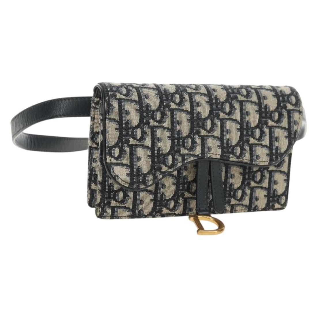 CHRISTIAN DIOR TROTTER CANVAS SADDLE WAIST BAG NAVY GOLD: Christian Dior Trotter Canvas Saddle Waist bag Navy Gold Brand: Christian Dior Type/Style: Waist bag Material: Trotter Canvas Color: Navy,Gold Size: Size(Inch)W6.7 x H4.7 x D1.2inch(Approx)