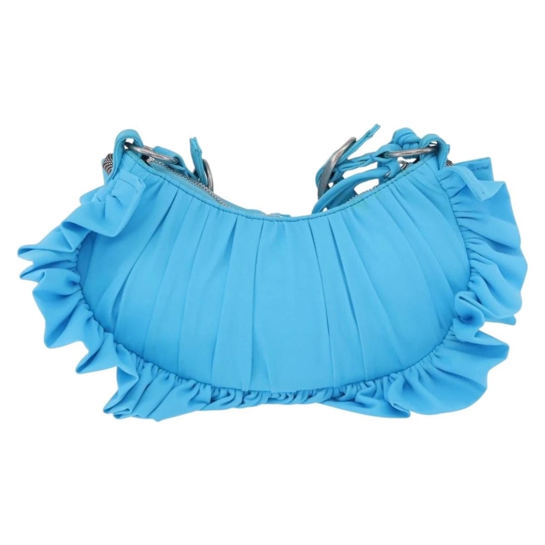 BALENCIAGA LE CAGOLEL MINI HAND BAG LEATHER BLUE: BALENCIAGA Le Cagolel Mini Hand Bag Leather Blue Brand: BALENCIAGA Type/Style: Hand Bag Material: Leather Color: Blue Size: Size(Inch)W9.4 x H4.7 x D2.4inch(Approx) Accessories: None Acces